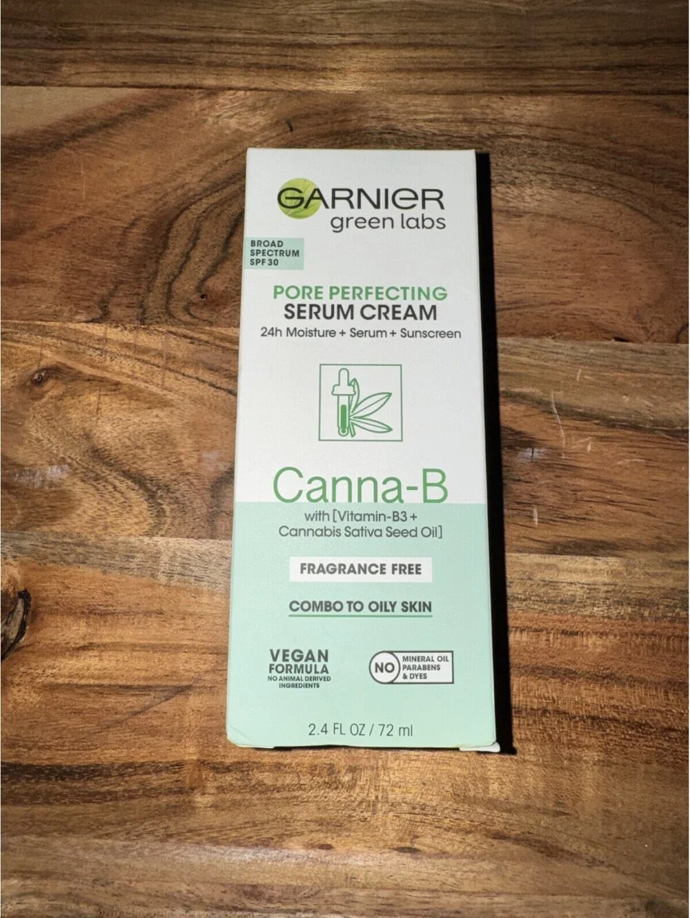 Set of 4 Garnier Green Labs CannaB Pore Perfecting Serum Cream 2.4 oz Rare HTF